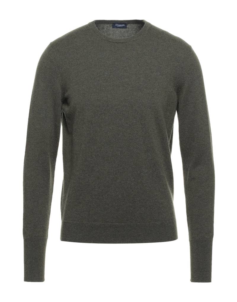 DRUMOHR Pullover Herren Militärgrün von DRUMOHR
