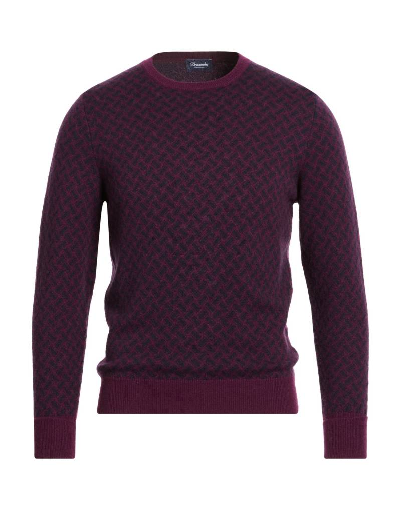 DRUMOHR Pullover Herren Pflaume von DRUMOHR
