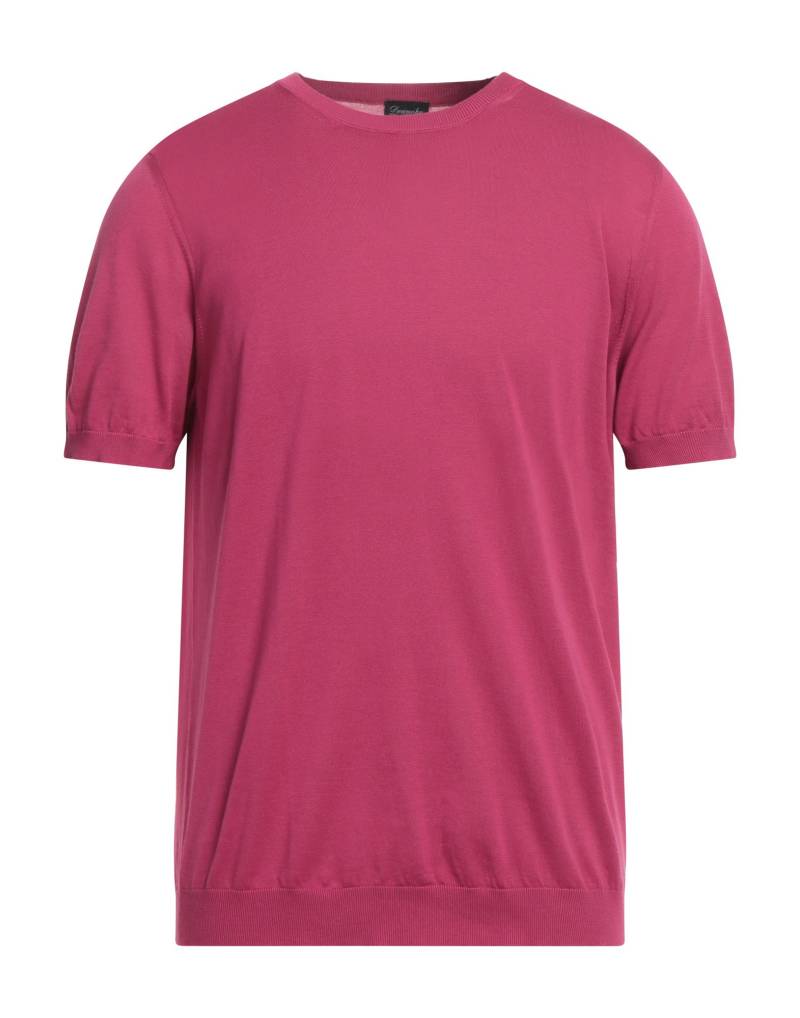 DRUMOHR Pullover Herren Purpur von DRUMOHR