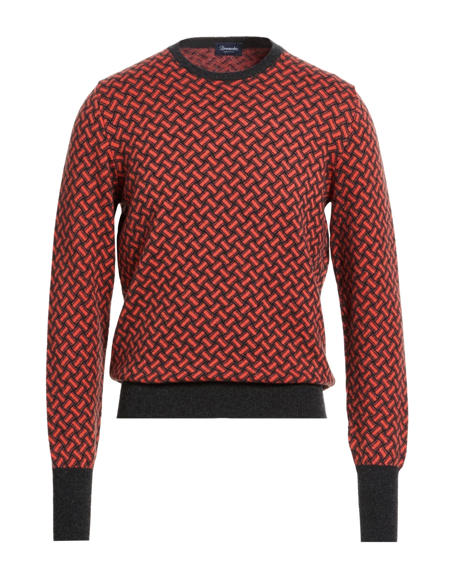DRUMOHR Pullover Herren Tomatenrot von DRUMOHR