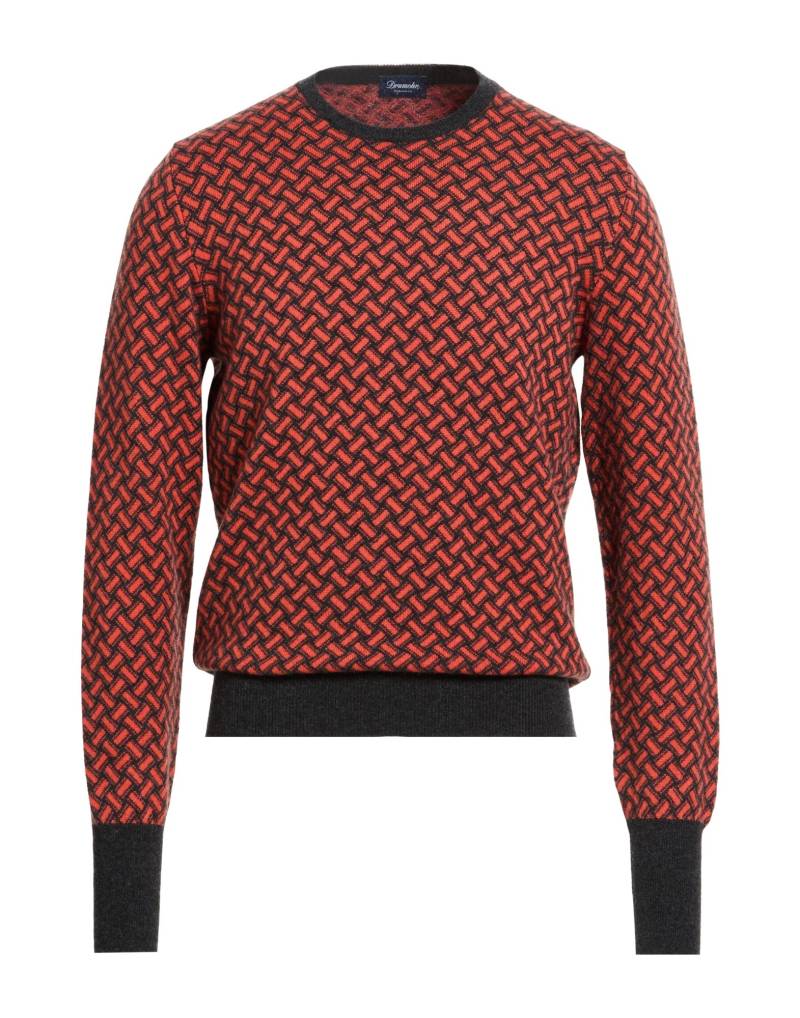 DRUMOHR Pullover Herren Tomatenrot von DRUMOHR