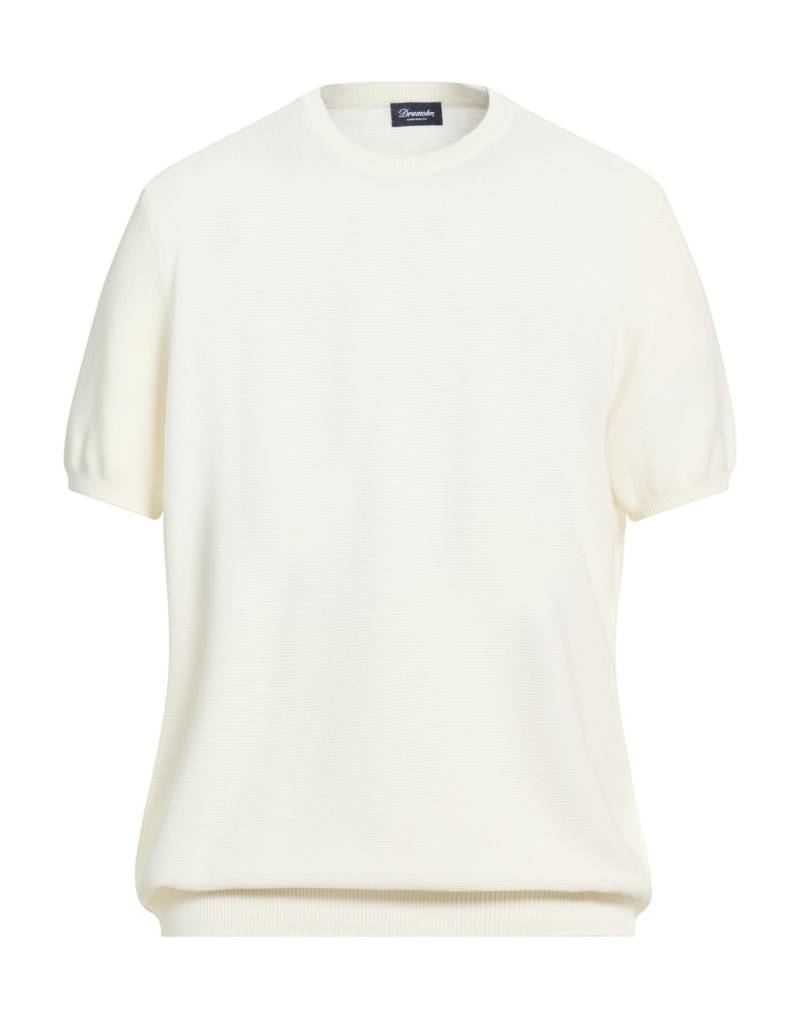 DRUMOHR Pullover Herren Weiß von DRUMOHR