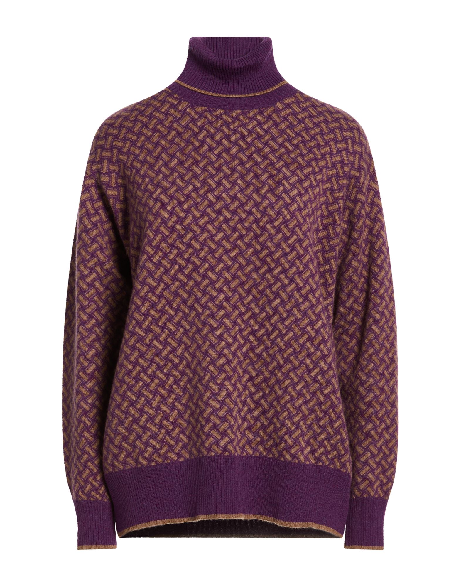 DRUMOHR Rollkragenpullover Damen Violett von DRUMOHR