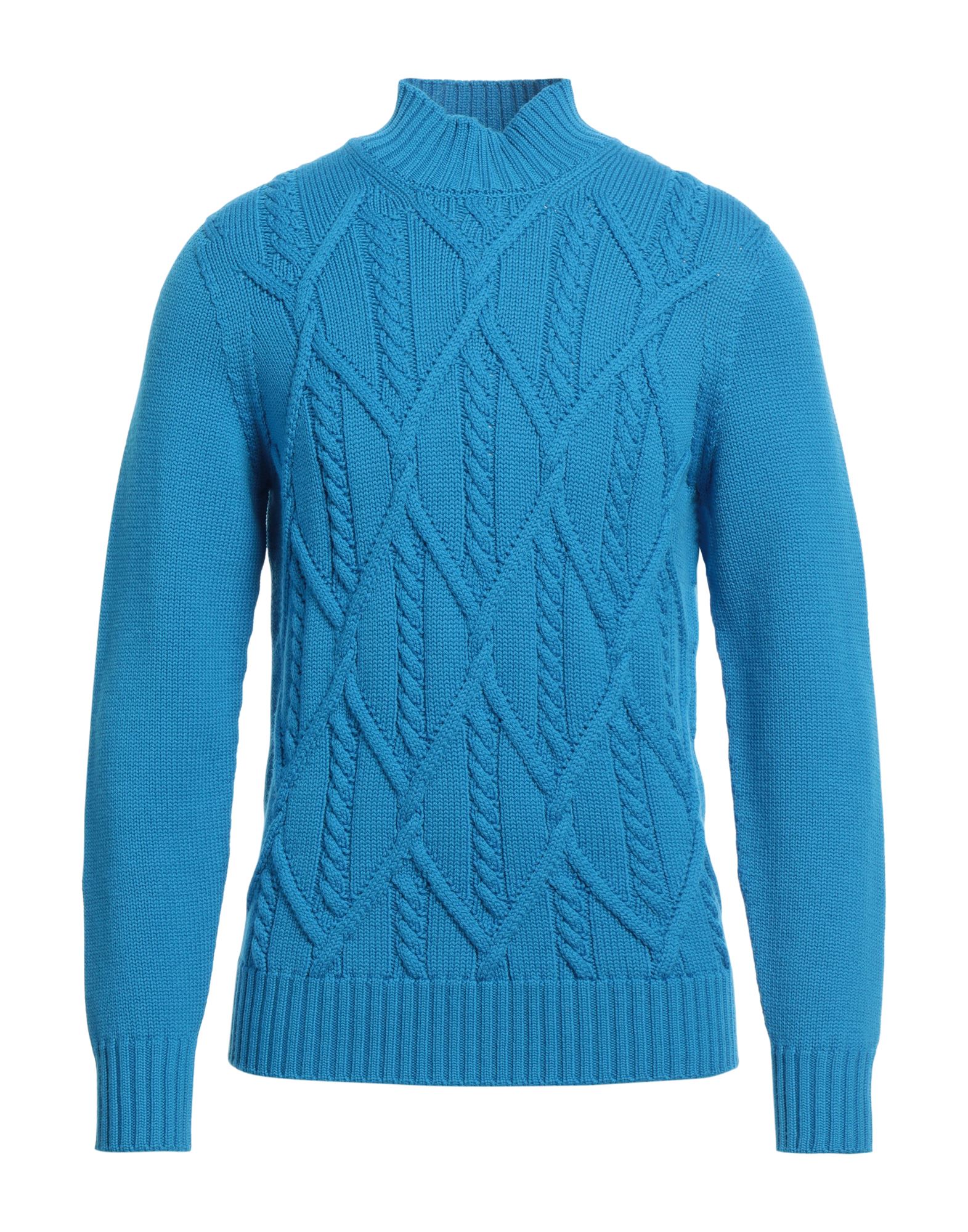 DRUMOHR Rollkragenpullover Herren Azurblau von DRUMOHR