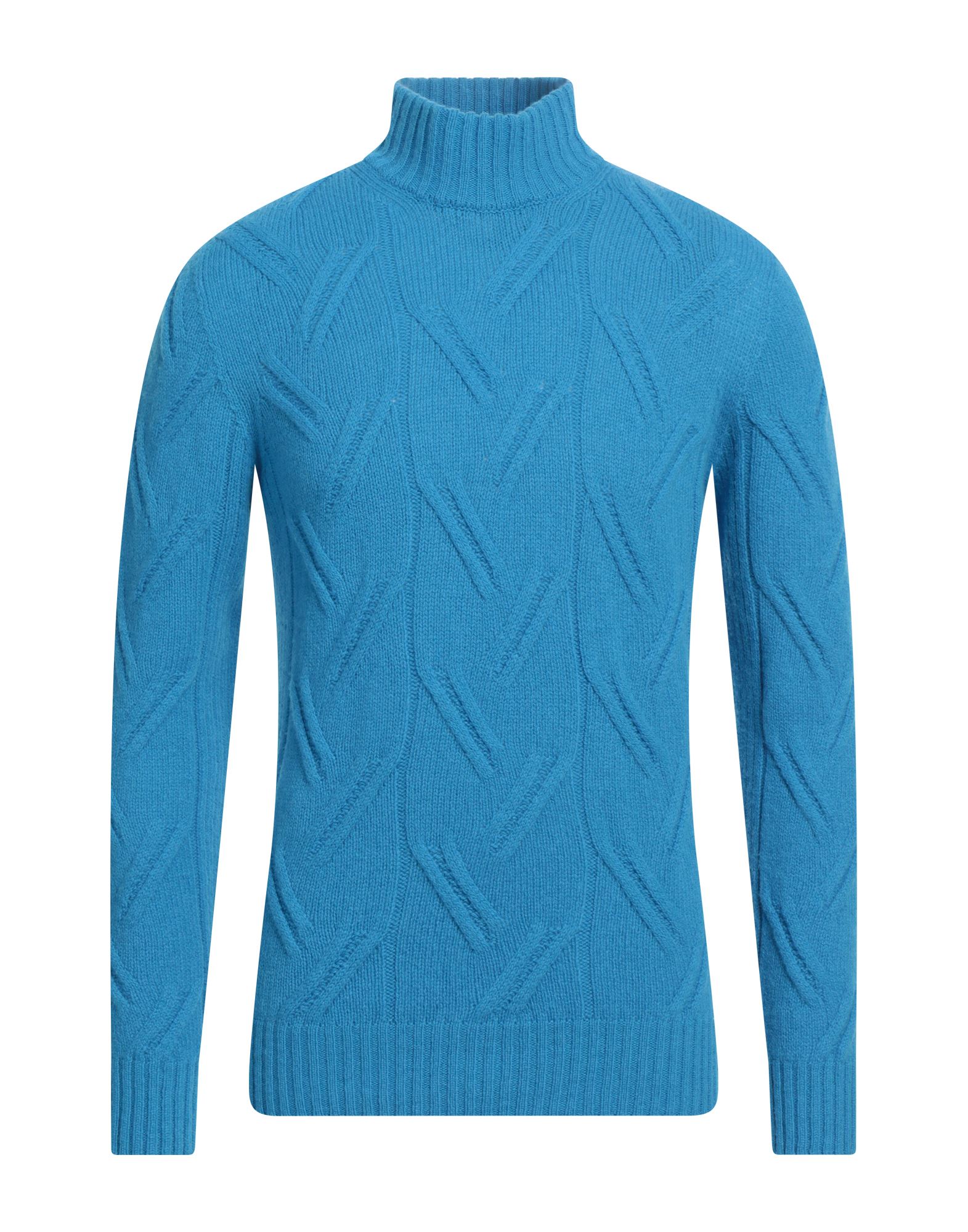 DRUMOHR Rollkragenpullover Herren Azurblau von DRUMOHR