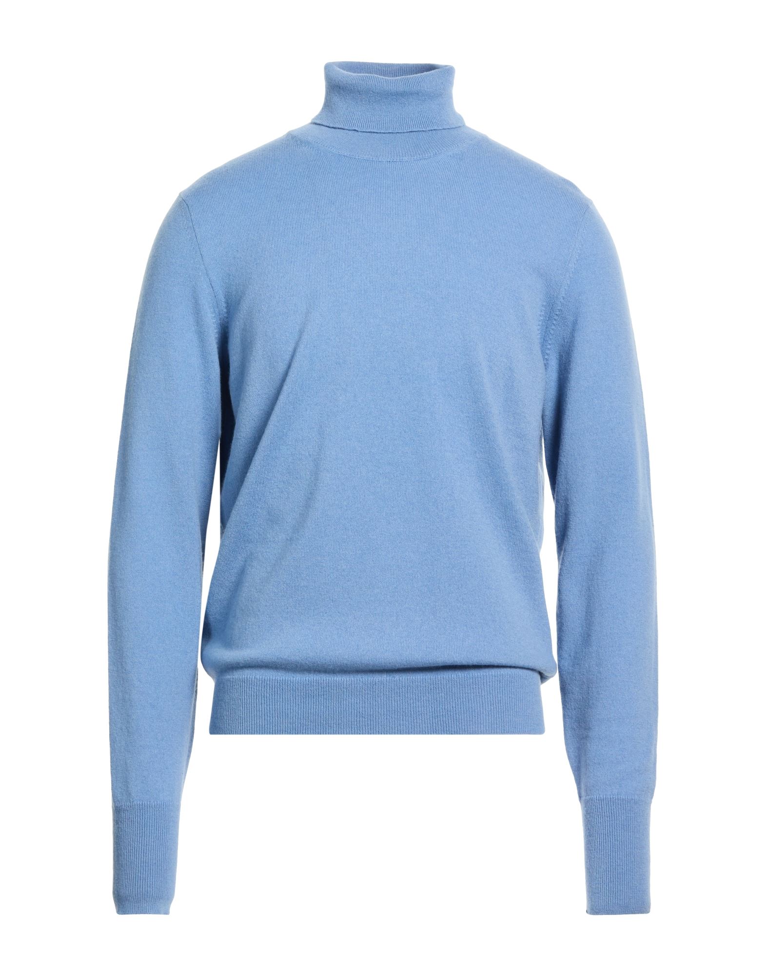 DRUMOHR Rollkragenpullover Herren Himmelblau von DRUMOHR