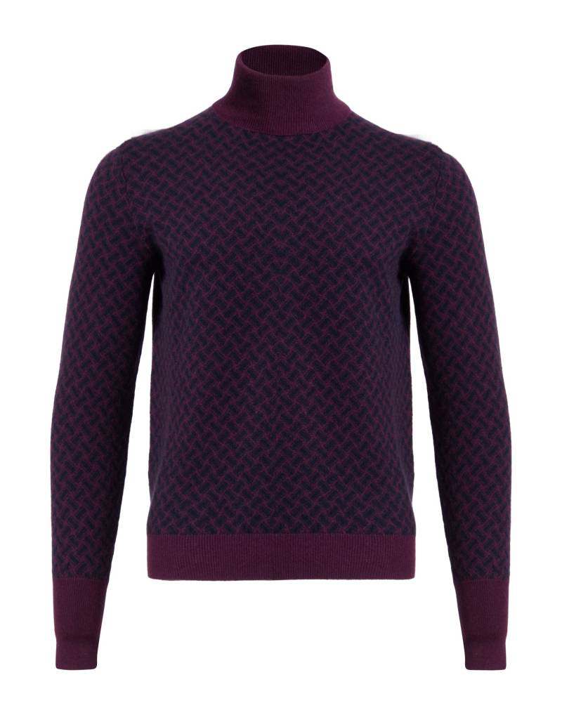 DRUMOHR Rollkragenpullover Herren Pflaume von DRUMOHR