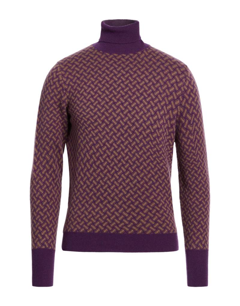 DRUMOHR Rollkragenpullover Herren Violett von DRUMOHR
