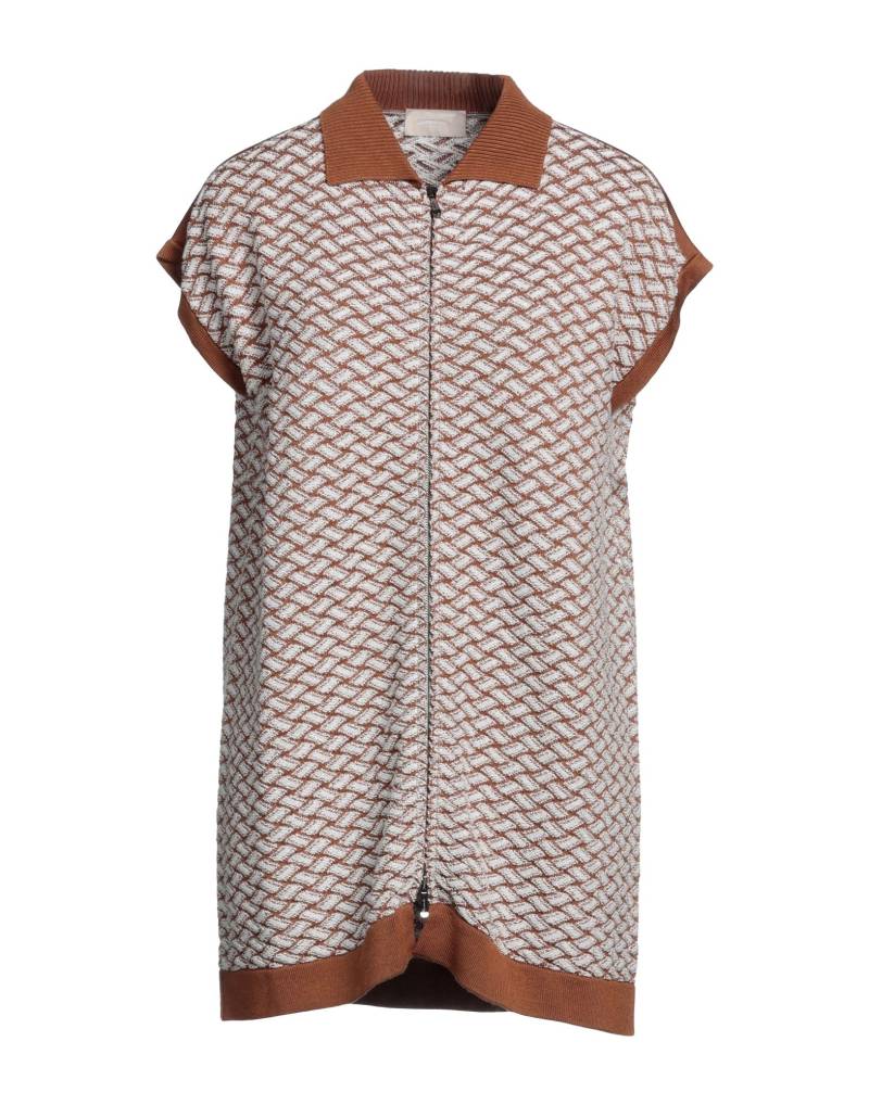 DRUMOHR Strickjacke Damen Lederfarben von DRUMOHR