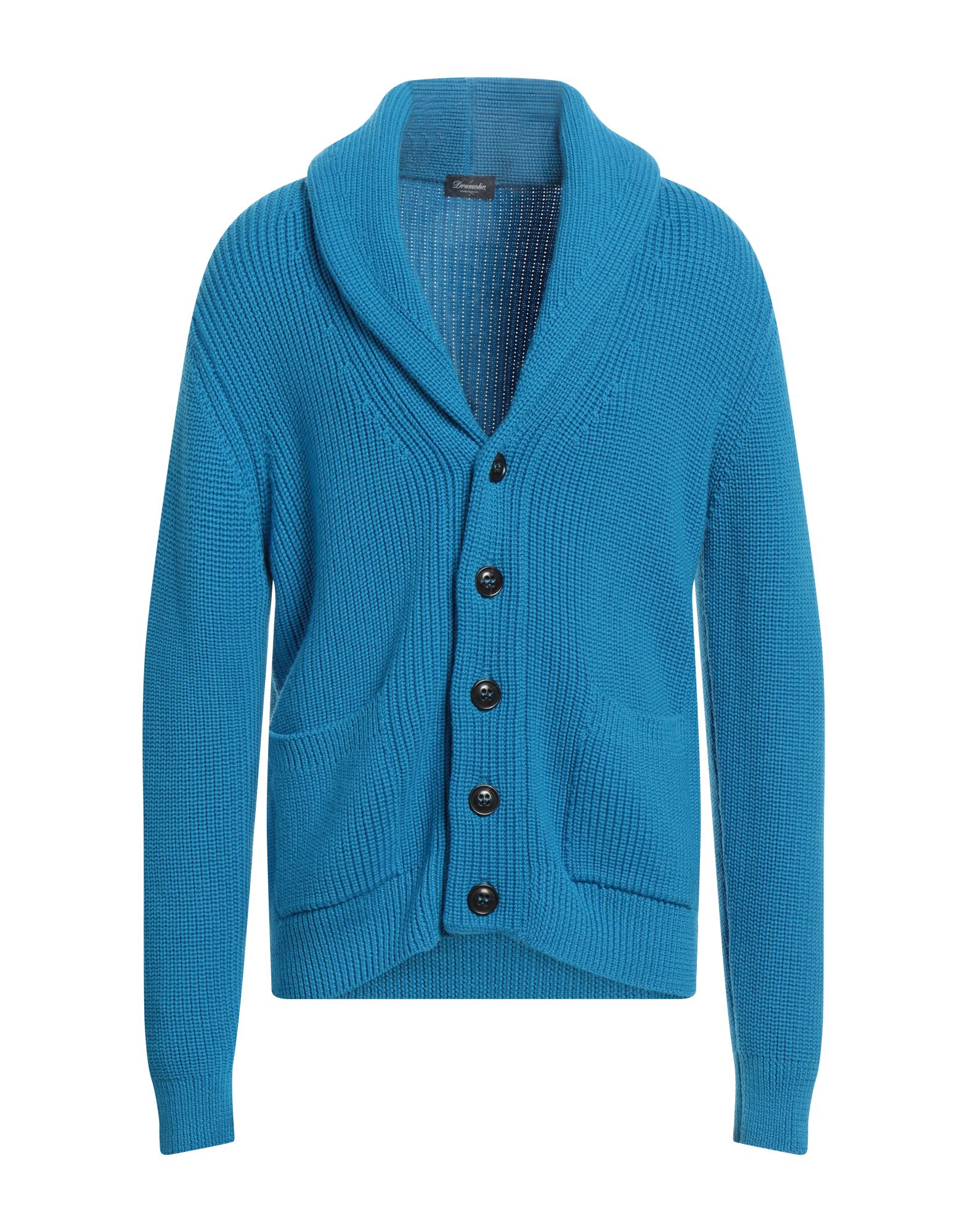 DRUMOHR Strickjacke Herren Azurblau von DRUMOHR