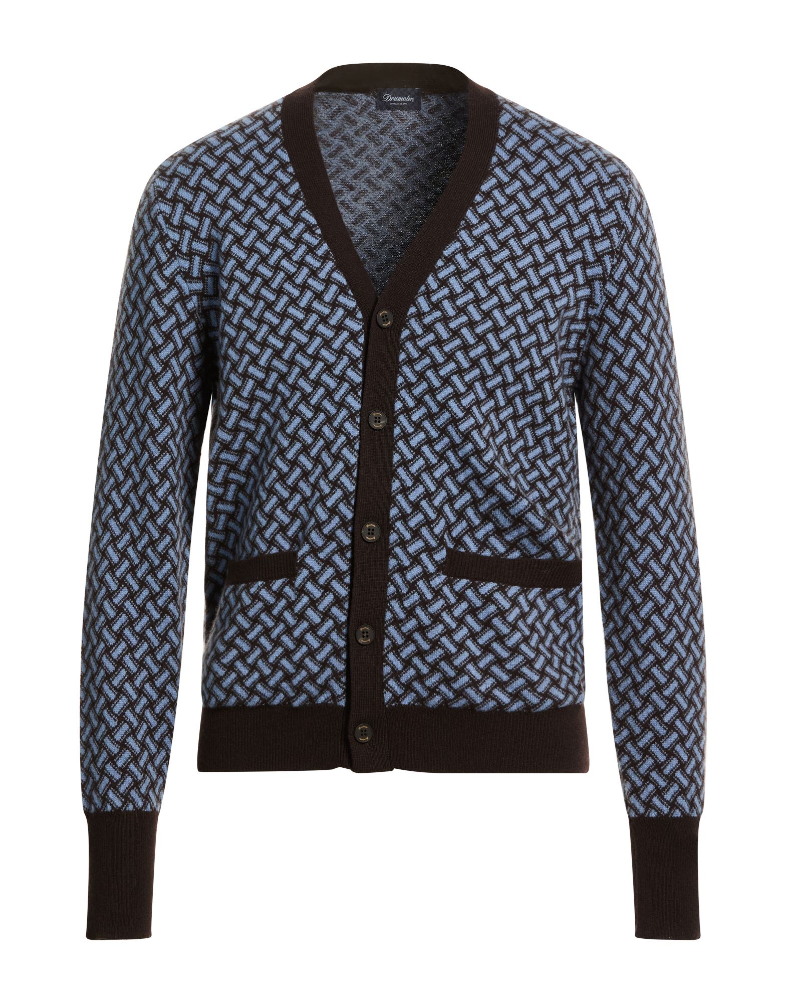 DRUMOHR Strickjacke Herren Dunkelbraun von DRUMOHR