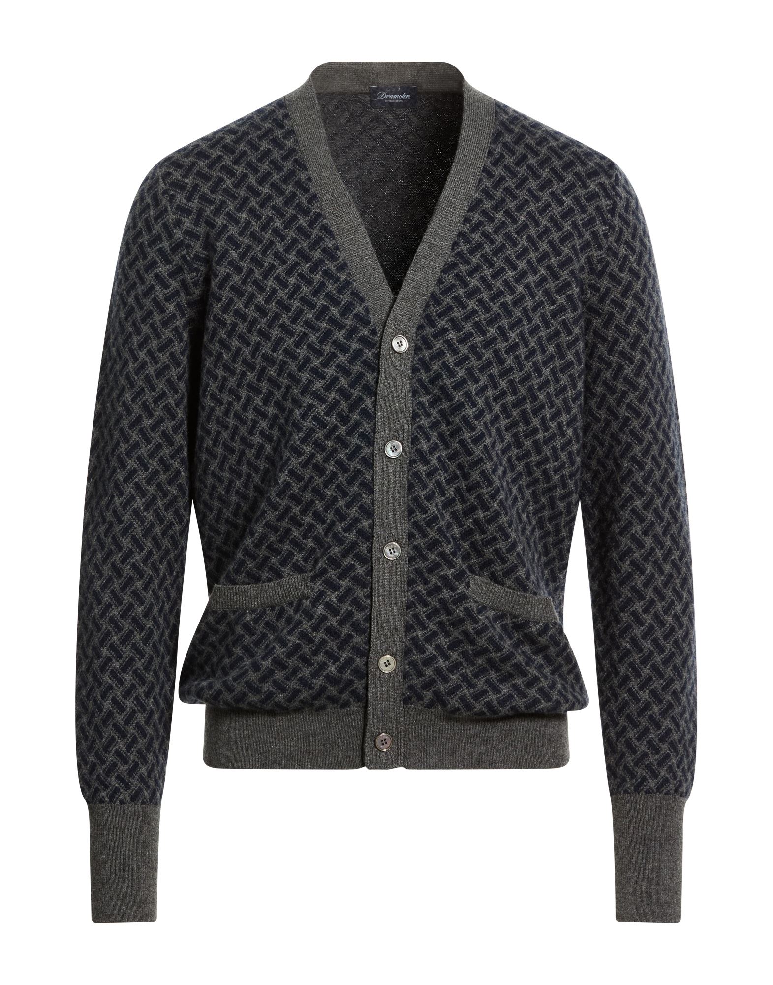 DRUMOHR Strickjacke Herren Grau von DRUMOHR