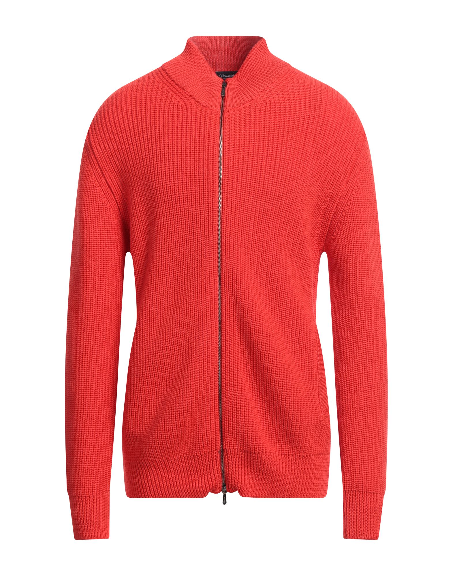 DRUMOHR Strickjacke Herren Rot von DRUMOHR