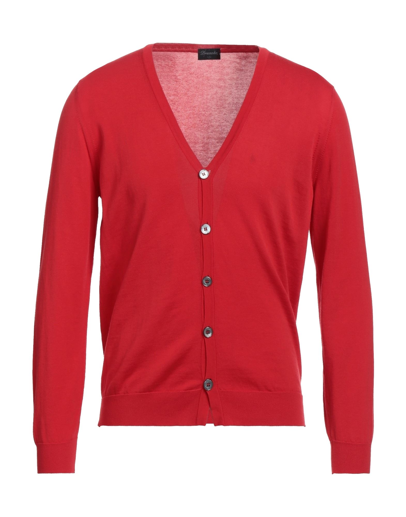 DRUMOHR Strickjacke Herren Rot von DRUMOHR