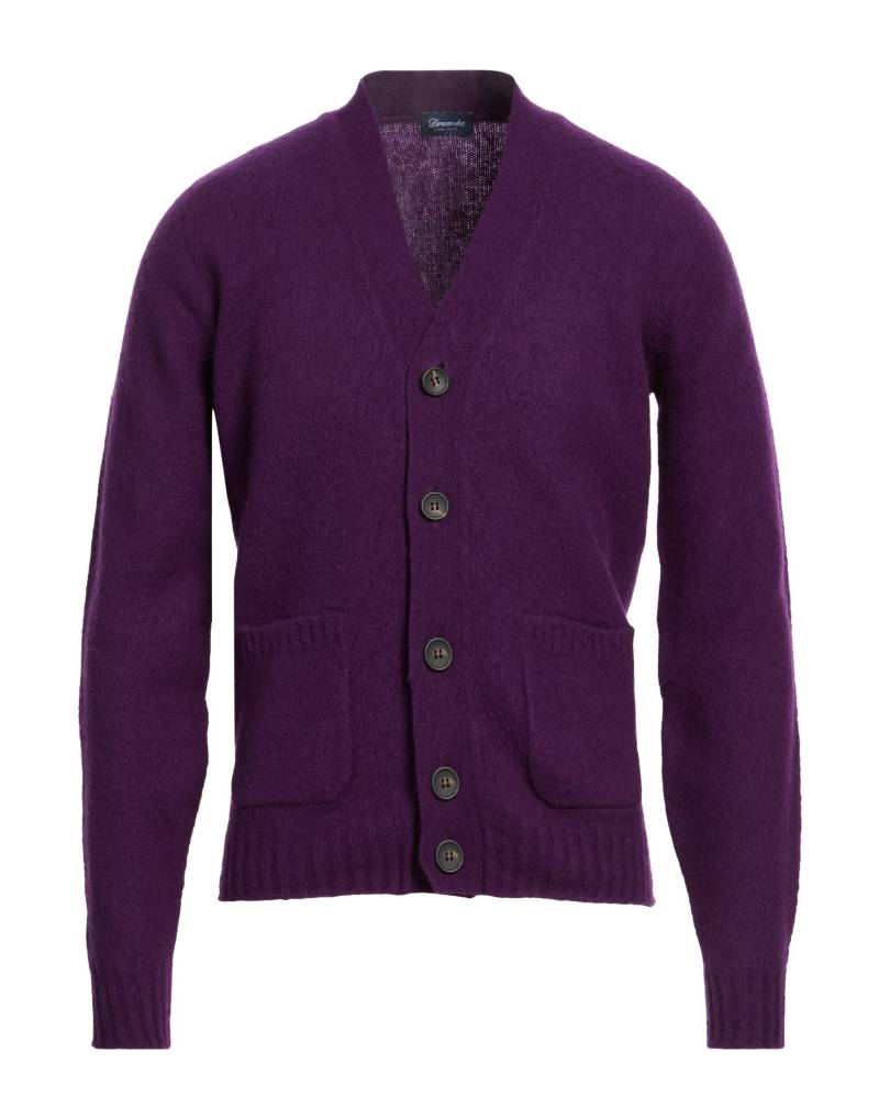 DRUMOHR Strickjacke Herren Violett von DRUMOHR