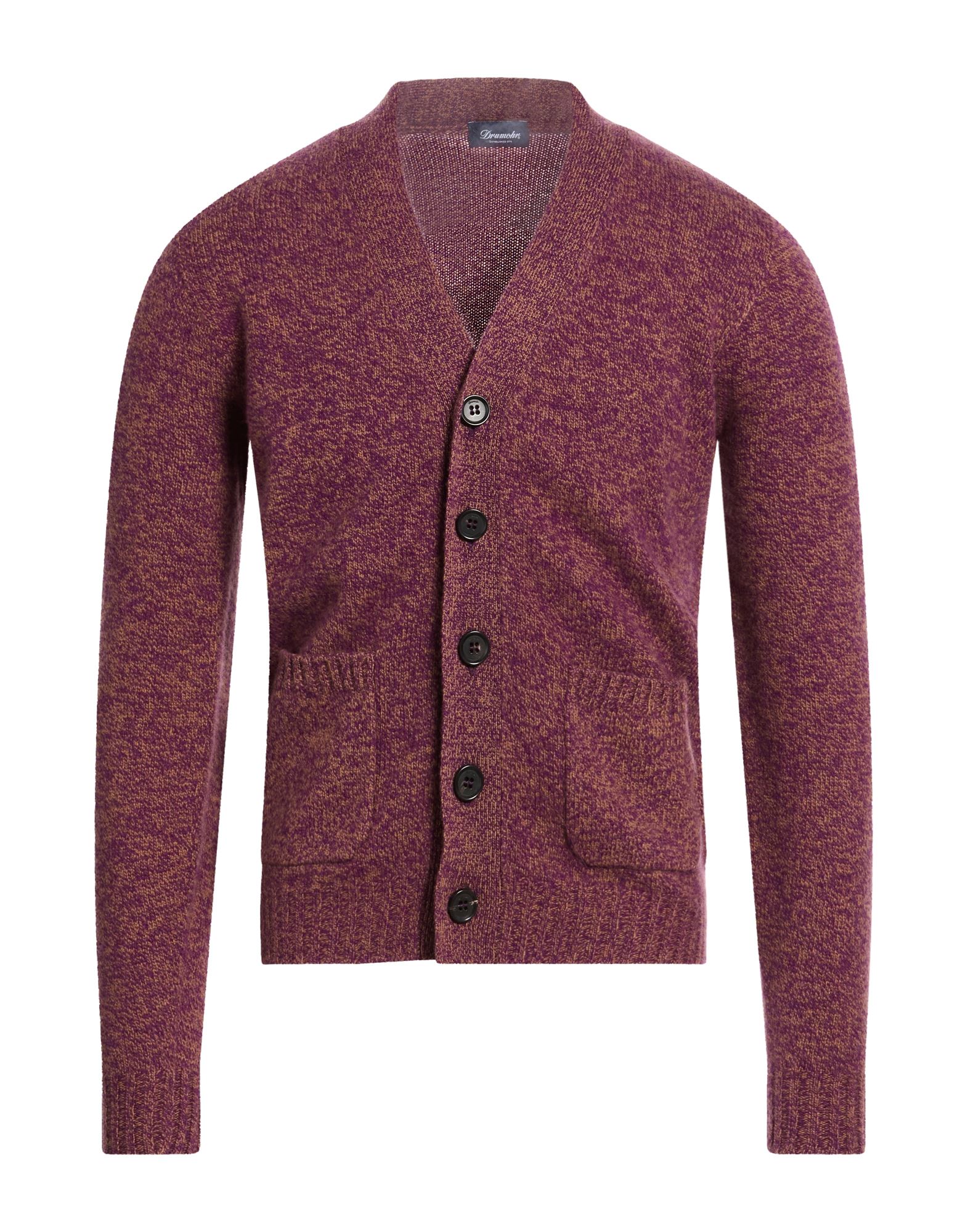 DRUMOHR Strickjacke Herren Violett von DRUMOHR