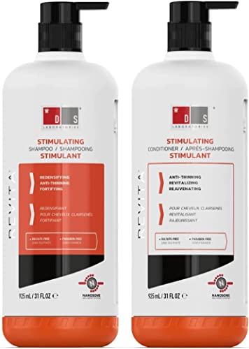 Revita Shampoo und Conditioner für dünner werdendes Haar von DS Laboratories - Voluminös und verdickend für Männer und Frauen, unterstützt das Haarwachstum, kräftigend, (925 ml) von DS Laboratories