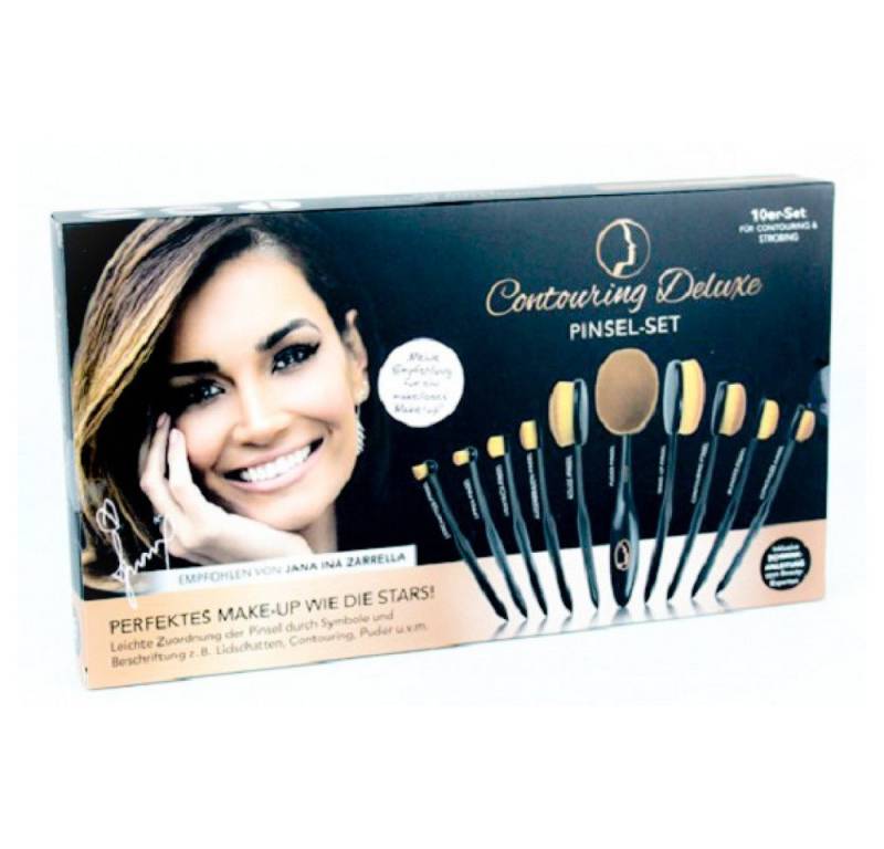 DS Produkte GmbH Kosmetikpinsel-Set Pinsel Set 10 teilig Contouring Deluxe, 10 tlg. von DS Produkte GmbH