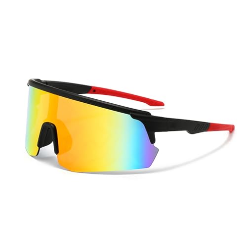DSAFHIU Polarisierte Sport-Sonnenbrille for Radfahren – PC-Linse und -Rahmen, UV400-Schutz, Blendschutz, leicht, for Outdoor-Aktivitäten beim Laufen(Black frame gray) von DSAFHIU