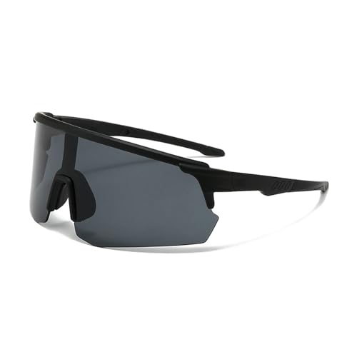 DSAFHIU Polarisierte Sport-Sonnenbrille for Radfahren – PC-Linse und -Rahmen, UV400-Schutz, Blendschutz, leicht, for Outdoor-Aktivitäten beim Laufen(Black frame green) von DSAFHIU