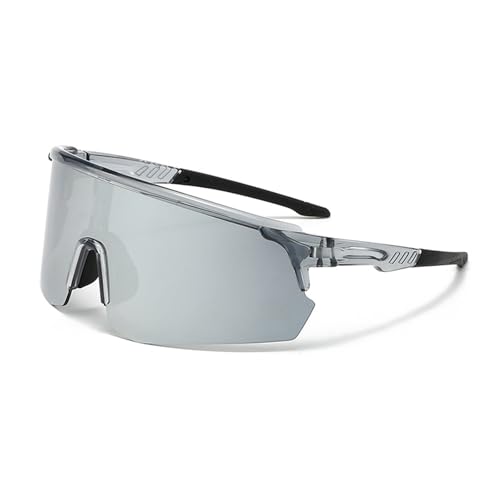 DSAFHIU Polarisierte Sport-Sonnenbrille for Radfahren – PC-Linse und -Rahmen, UV400-Schutz, Blendschutz, leicht, for Outdoor-Aktivitäten beim Laufen(Purple frame purple) von DSAFHIU