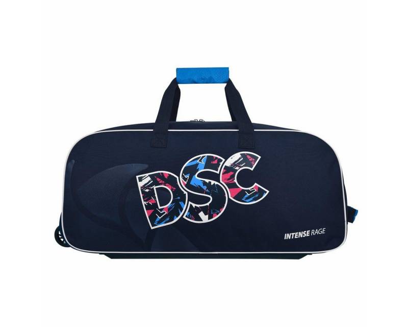 DSC Sporttasche Intense Rage Wheeler Cricket Kit Bag (Packungsinhalt: 1 Tragetasche, Doppelreißverschluss max Schlägertasche), Integrierte Schlägertasche an der Oberseite, Langlebig & stilvoll von DSC