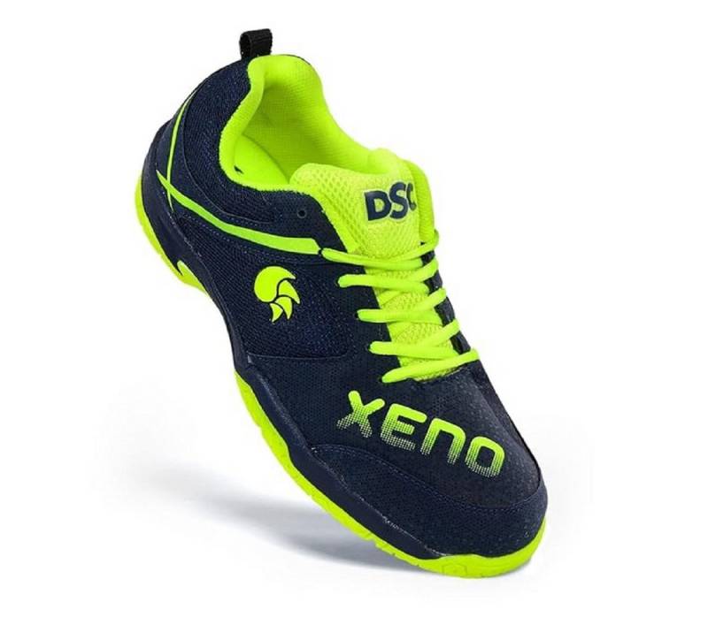 DSC Xeno Badmintonschuhe, Für Herren und Jungen Badmintonschuh (1 Paar Badmintonschuhe, Mit nicht abfärbender Laufsohle aus natürlichem Kreppgummi) Atmungsaktives und strukturiertes Design von DSC