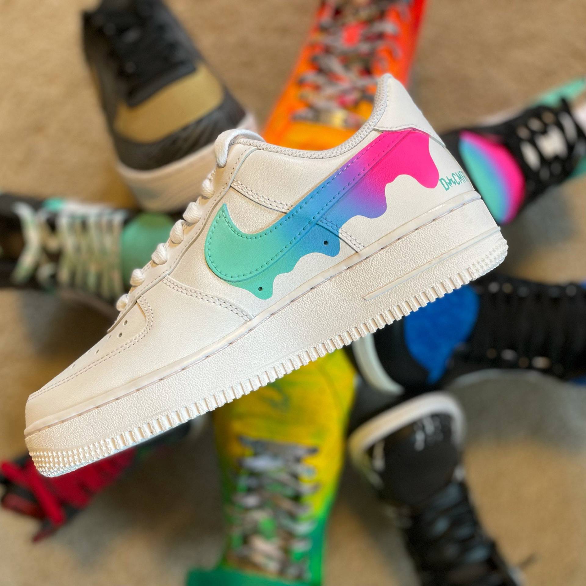 Verblasste Tropfen Individuell Air Force 1 Low von DSCMFRT