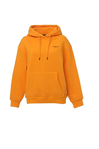 Damen Hoodie Essentials Basic Sweatshirt mit Kapuze Pullover (as3, Alpha, l, Regular, Regular, Orange Pop) von DSCVR