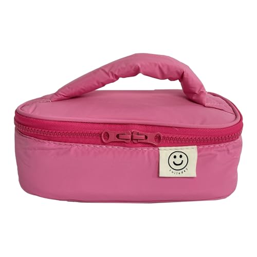 DSDFIDn Make-up-Tasche Reisetasche Beutel Kulturbeutel Make-up Organizer Kosmetik Reißverschluss Beutel Hängende Reisetasche, Pink, Small von DSDFIDn