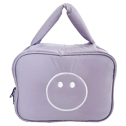 DSDFIDn Make-up-Tasche Reisetasche Beutel Kulturbeutel Make-up Organizer Kosmetik Reißverschluss Beutel Hängende Reisetasche, Violett, Large von DSDFIDn