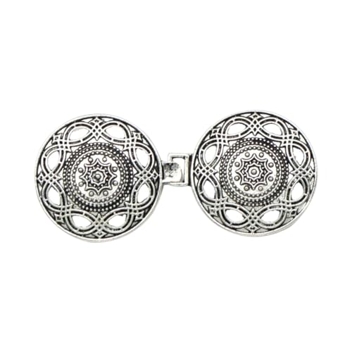 2 Paar Vintage Strickjacke Kragen Clips Frauen Schal Brosche Pullover Bluse Pin Cape Mantel Verschlüsse Verschlüsse Schnalle Brosche Clip Schmuck(8) von DSFDFDG