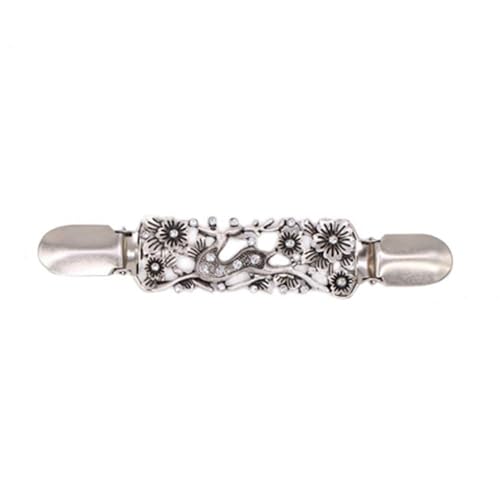 2 Stück Kristall Pullover Bluse Pin Cardigan Clip Schal Brosche Enten Clip Verschlüsse(-12) von DSFDFDG