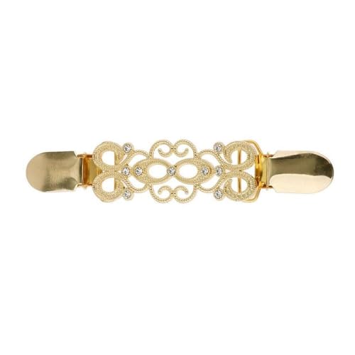 2 Stück Mode Winter Retro Clip Verschlüsse Schal Brosche Pullover Bluse Pin Strickjacke Clip(-9) von DSFDFDG