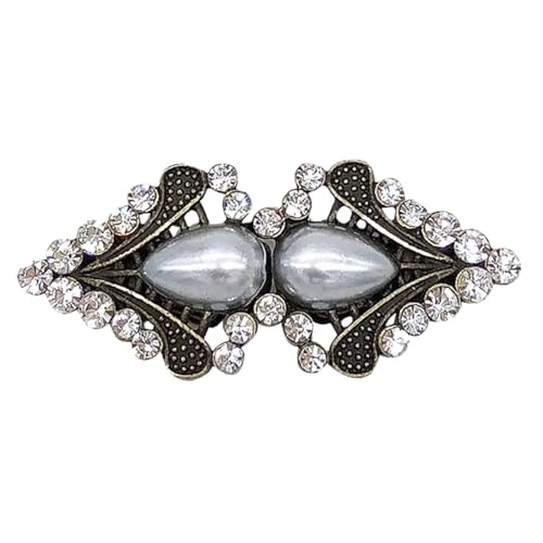 2 Stück Vintage Pullover Swirl Clip Cape Mantel Clips Retro Strickjacke Clip Schalkragen Verschluss Kleid Hemd Brosche Clip for Frauen(L) von DSFDFDG