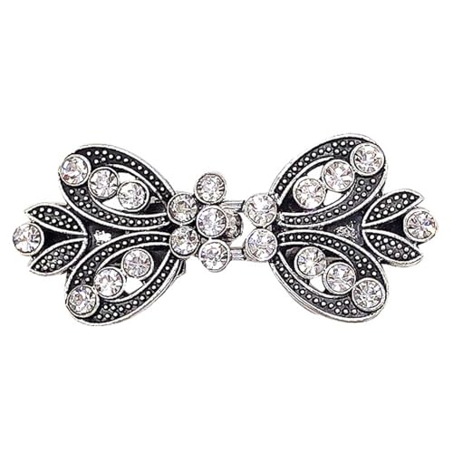 2 stücke Retro Pullover Swirl Clip Mantel Clips Strickjacke Broschen Pins Schal Kragen Verschluss Kleid Hemd Brosche Clip Schmuck(A) von DSFDFDG