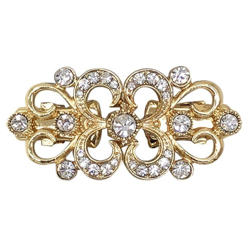 2 stücke Retro Pullover Swirl Clip Mantel Clips Strickjacke Broschen Pins Schal Kragen Verschluss Kleid Hemd Brosche Clip Schmuck(H) von DSFDFDG