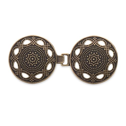 2 stücke Vintage Strickjacke Clip Frauen Schal Bluse Kragen Pullover Schal Verschluss Charme Glänzenden Strass Pin Mode(D2) von DSFDFDG