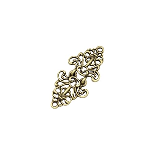 3 stücke Elegante Gold Farbe Ente Clips Flexible Hohle Blume Pin Brosche Schal Hemd Pullover Strickjacke Kragen Clip Schnallen kleidung Dekor(B) von DSFDFDG