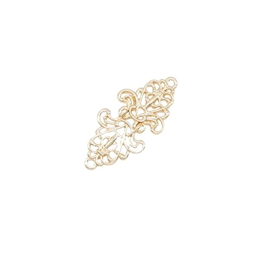3 stücke Elegante Gold Farbe Ente Clips Flexible Hohle Blume Pin Brosche Schal Hemd Pullover Strickjacke Kragen Clip Schnallen kleidung Dekor(C) von DSFDFDG