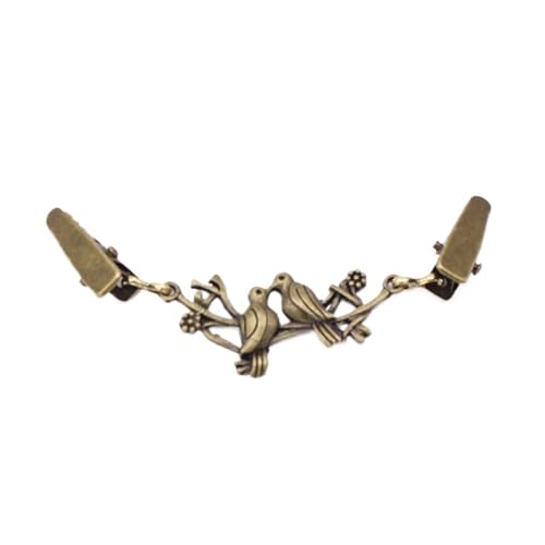 3 stücke Frauen Retro Vintage Strickjacke Clip Pullover Schal Bluse Kragen Pullover Schal Verschluss Brosche Pin Schmuck Zubehör(B-4) von DSFDFDG