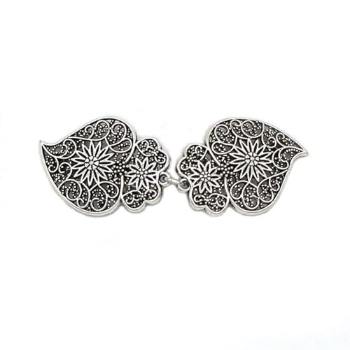 4 stücke Retro Mantel Schnalle Kragen Clip Seide Schal Schal Schnalle frauen Taille Feste Brosche Gürtel Clip Strass Pullover verschluss Schmuck(A) von DSFDFDG