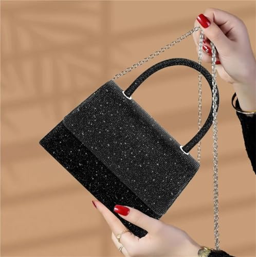 DSFDFDG Minimalistische und elegante PVC-Damenhandtasche und trendige und vielseitige Abendtasche mit Kette, geeignet for alle wichtigen Anlässe Für Prom Hochzeit Party Bankett von DSFDFDG