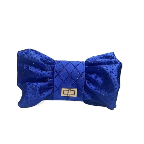 DSFDFDG Schmetterling Strass Abendtaschen Metall Prom Clutch Diamanten Clutch mit Kette Schulter Handtaschen Hochzeit Damen Geldbörse Für Prom Hochzeit Party Bankett(Blue) von DSFDFDG
