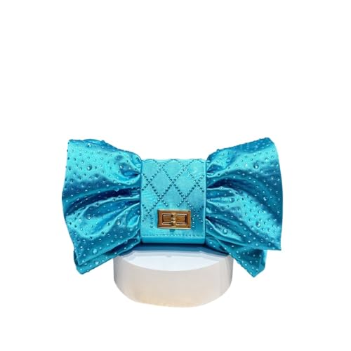 DSFDFDG Schmetterling Strass Abendtaschen Metall Prom Clutch Diamanten Clutch mit Kette Schulter Handtaschen Hochzeit Damen Geldbörse Für Prom Hochzeit Party Bankett(Lake Blue) von DSFDFDG