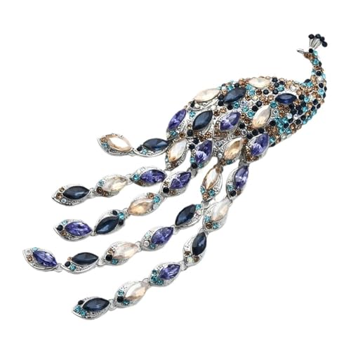 Luxus Kristall Quaste Pfau Frauen Winter Brosche Pin Schmuck for Mantel Und Kleid Luxus Kristall Quaste Pfau Frauen Winter Brosche Pin Schmuck for Mantel Und Kleid von DSFDFDG