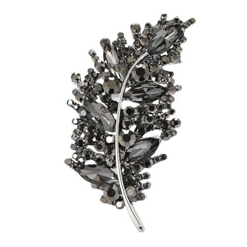 Luxus Kristallglas Feder Broschen for Frauen Unisex Strass Pins Mehrfarbig erhältlich Casual Party Zubehör(Color 8) von DSFDFDG