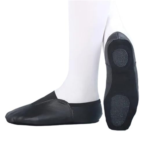 DSFIHJO jazztanzschuhe Damen Schwarze Jazz Dance-Schuhe mit weichen Sohlen for Damen und Herren(Black,42) von DSFIHJO