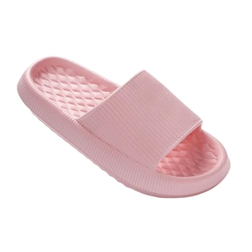 DSFIHJO wolkenpantoffeln 4cm Sommer rutschfeste weiche Wolkenpantoffeln Damen Bequeme dicke Plateaurutschen Frau Paar Badezimmer Home Flip-Flops(Pink,40-41) von DSFIHJO
