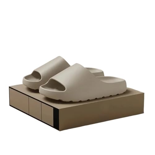 DSFIHJO wolkenpantoffeln Coconut Slippers Cloud Dickbesohlte Strandschuhe Herren Hausschuhe Damen Sandalen EVA Slides Sommer Weicher Boden(Beige,38-39) von DSFIHJO